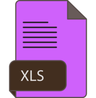 Modern Xls File Extension Icon Rounded Lines And Crisp Corners png