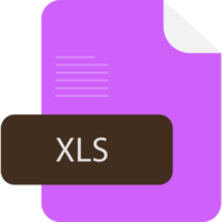 Modern Xls File Extension Rounded Lines And Shape png