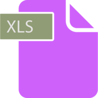 Xls File Format Icon Rounded Shapes And Spacing Art png