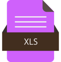 Xls File Icon With Color And Rounded Corners And Folded Doc Art png