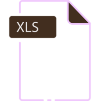 Modern Xls File Format Minimal Icon Outline png