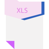 Modern Xls File Format Minimal Icon png