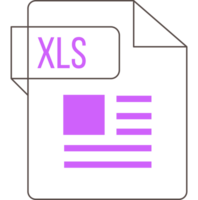 Modern Xls Icon Inside Transparent Outline And Sharp Corners png