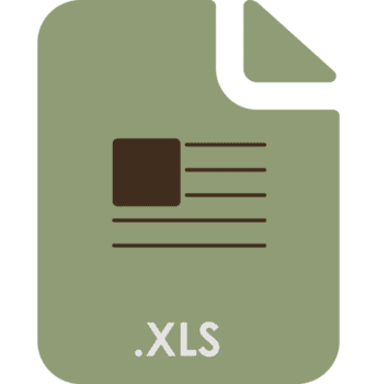 Xls Inside Fill Icon With Minimal Lines And Rectangle Design Element png