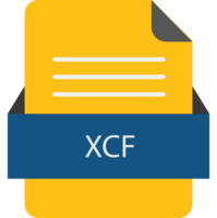 Xcf File Icon With Color And Rounded Corners And Folded Doc png