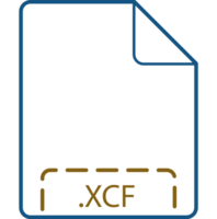 Xcf File Icon Deep Rounded Outline png