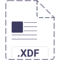 Creative Xdf File Icon Minsk Dashed Rounded Outline Graphic png