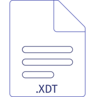 Xdt Black Empty Outline Doc Icon Design Element png