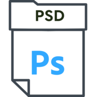 Creative File Format Minimal Icon With Thick Outline Graphic png