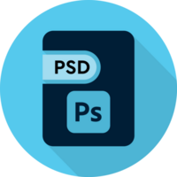 Creative File Icon Blizzard Blue And Sea Buckthorn Color In Circular Shape Graphic png