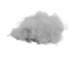 Cloud with soft smoke-like texture on a transparent background. png