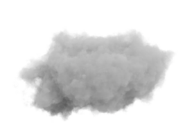 Light smoky cloud with soft edges on a transparent background. png