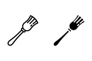 Broom Icon for mobile concept and web design. illustration vector