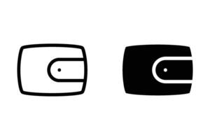 Wallet icon set. for mobile concept and web design. illustration vector
