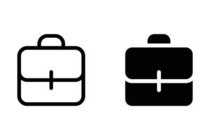 Briefcase icons set. for mobile concept and web on white background vector