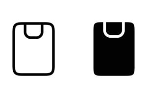 Clipboard icons set. for mobile concept and web design on white background vector