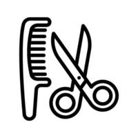 Comb icon set. Hairdresser sign. for mobile concept and web design. illustration on white background vector