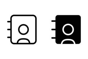 Phone Book icon. Contact sign. for mobile concept and web design. illustration vector