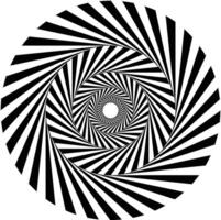 Spiral Optical illusion. Hypnosis visualisation conept endless spiral. Optical illusion Style Background. vector