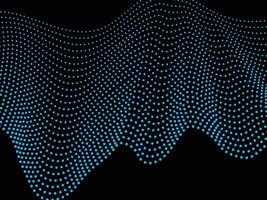 Dotted Waves Background. Glowing Waves Background Design. vector