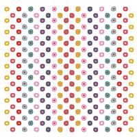 A vibrant, patterned background featuring multicolored circle in red, purple, yellow, pink, and teal against a white backdrop vector