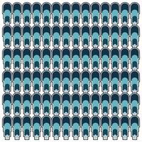 A patterned grid of stylized, blue and navy arch shape, creating a visually striking geometric design. , The bold colors and geometric shapes give the pattern a modern and stylish feel vector