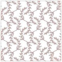 repeat pattern of delicate red leaves connected by dotted lines on a white background, creating a floral design, it could be used as a wallpaper, fabric design, curtain, pillow or other element vector