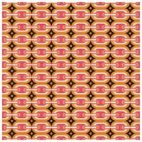 Colorful geometric pattern interlocking links in pink, orange, and black, creating a vibrant and dynamic design, the bold colors and geometric shapes give the pattern a modern and stylish feel vector