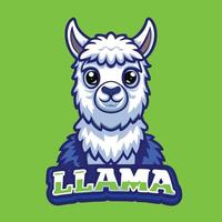 Adorable and Stylish Llama Character with Mascot Features vector