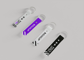 Hanging Keychain Mockup for Realistic Branding Display psd