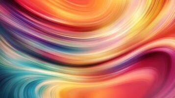 Vibrant and colorful curves create a dynamic abstract design, full of fluidity and motion with a soft, dreamy aesthetic and smooth gradients. photo