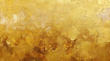 Golden hues cascade across the canvas, creating a textured and radiant surface with warm, inviting tones and abstract patterns. photo