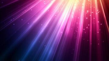 A stunning burst of ethereal light paints a colorful spectrum with light rays, like an ethereal portal opening to a luminous dimension. photo