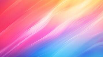 Vibrant gradient background with smooth, flowing lines in red, pink, blue, and yellow hues, creating a soft and dreamy aesthetic. photo