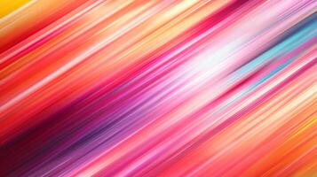 Dynamic streaks of color blend in an abstract motion. Soft textures and vibrant hues create a striking visual interplay, flowing across the frame. photo