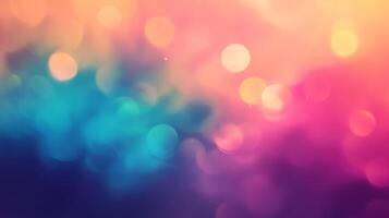 Dreamy abstract background featuring a mix of blurred circles in hues of teal, pink, and orange for a serene and magical atmosphere. photo