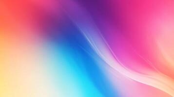 A vibrant and colorful abstract background, featuring a soft blend of yellow, orange, pink, purple, and blue tones. The design has smooth gradients. photo