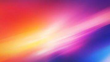 Vibrant hues blend seamlessly, creating a soft, glowing gradient from warm reds and oranges to cool purples and blues. Abstract beauty. photo