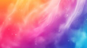 A vibrant blend of colors create an ethereal and dreamy backdrop, evoking a sense of wonder and peace. The colors merge seamlessly into waves. photo