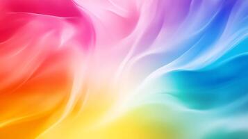 A vibrant rainbow of colors blend together in a smooth, flowing gradient, creating a visually stunning and calming abstract background. photo