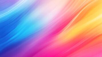 Abstract, vibrant colors flow like liquid light, blending seamlessly in a gradient pattern. A modern and energetic digital composition. photo