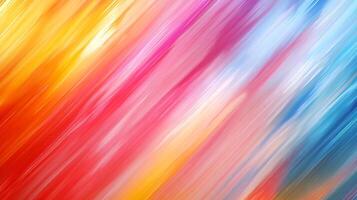 Abstract streaks of radiant color blend fluidly, creating a dynamic and vibrant composition, flowing with warm tones transitioning into cool hues. photo