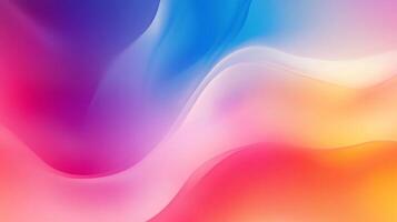 Flowing gradients of color blend in a smooth, abstract dance, creating a visually appealing and serene backdrop of vibrant hues. photo