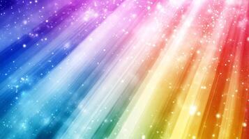 An abstract wallpaper background of colorful light rays and sparkling dots, a mix of vibrant colors and shimmering lights for creative projects. photo