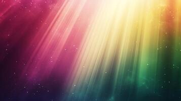 Radiant light streams through a colorful, ethereal space, illuminating a vibrant nebula with a mesmerizing display of cosmic energy. photo
