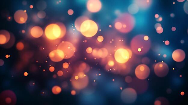 Abstract lights create a warm and inviting background or foreground. Perfect for adding a touch of magic to your project with its glow. photo