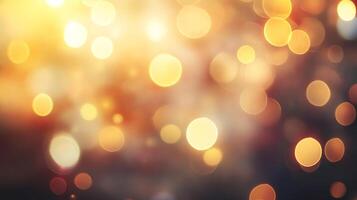 Abstract, colorful lights create a warm and dreamy atmosphere. The out-of-focus effect provides a sense of mystery and invites the viewer to dream. photo