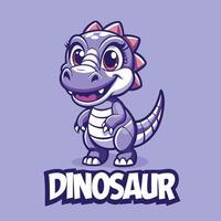 Enchanting Illustration of Adorable Dinosaur Characters vector