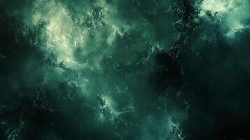 An abstract celestial canvas of swirling turquoise and emerald hues, evoking mystery and depth in a simulated nebula-like formation. photo