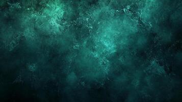 Abstract teal and dark green background with textures suggesting depth and movement, perfect for adding a dramatic touch to designs. photo